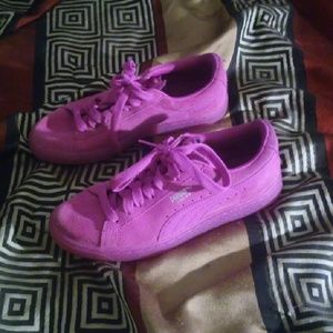 Purple Suede Pumas