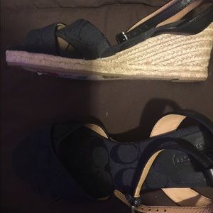 New coach wedge sandals