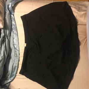 Black swim skirt