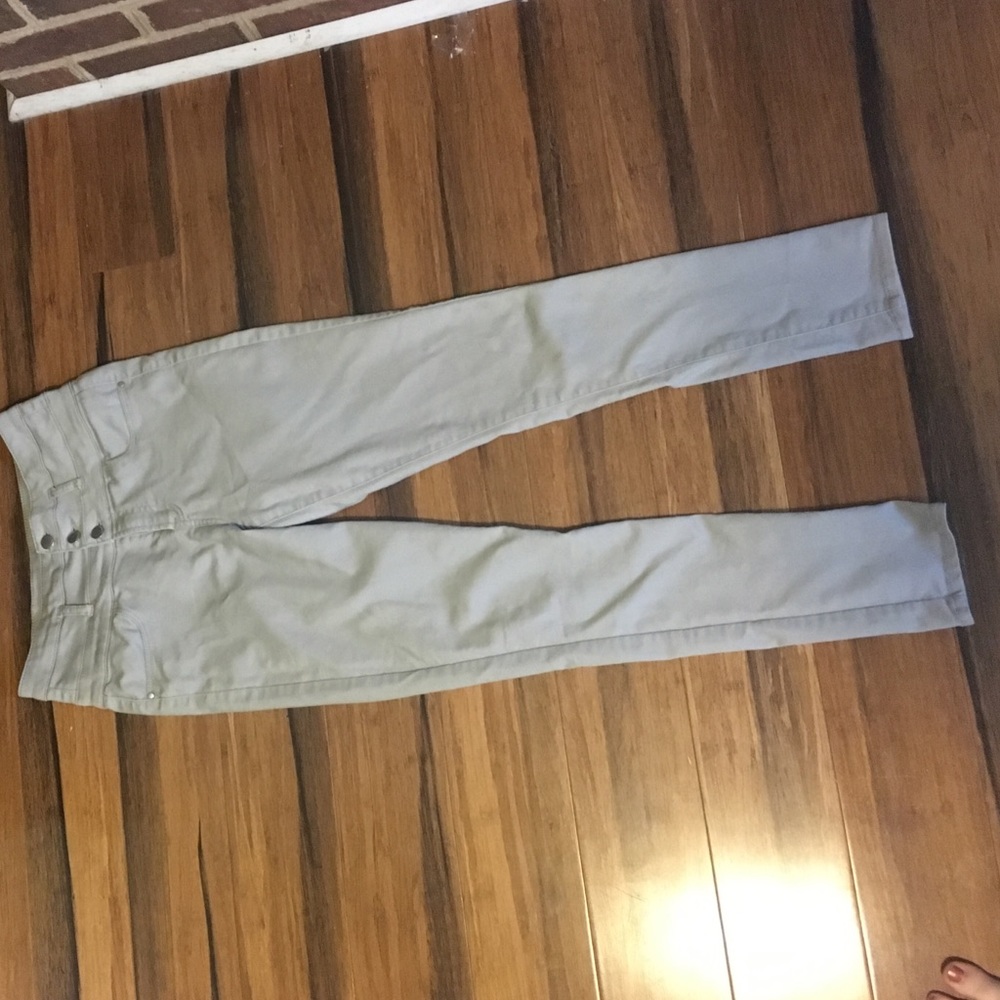 High Waist Tan skinny jeans
