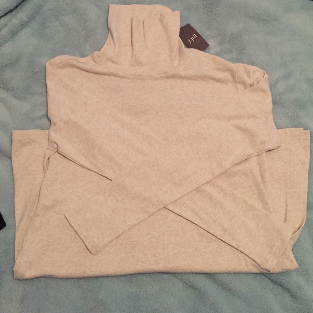 NWT J Jill Turtleneck Tunic - Oatmeal Heather