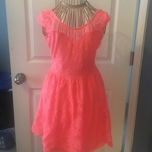 Peach Laced Sundress