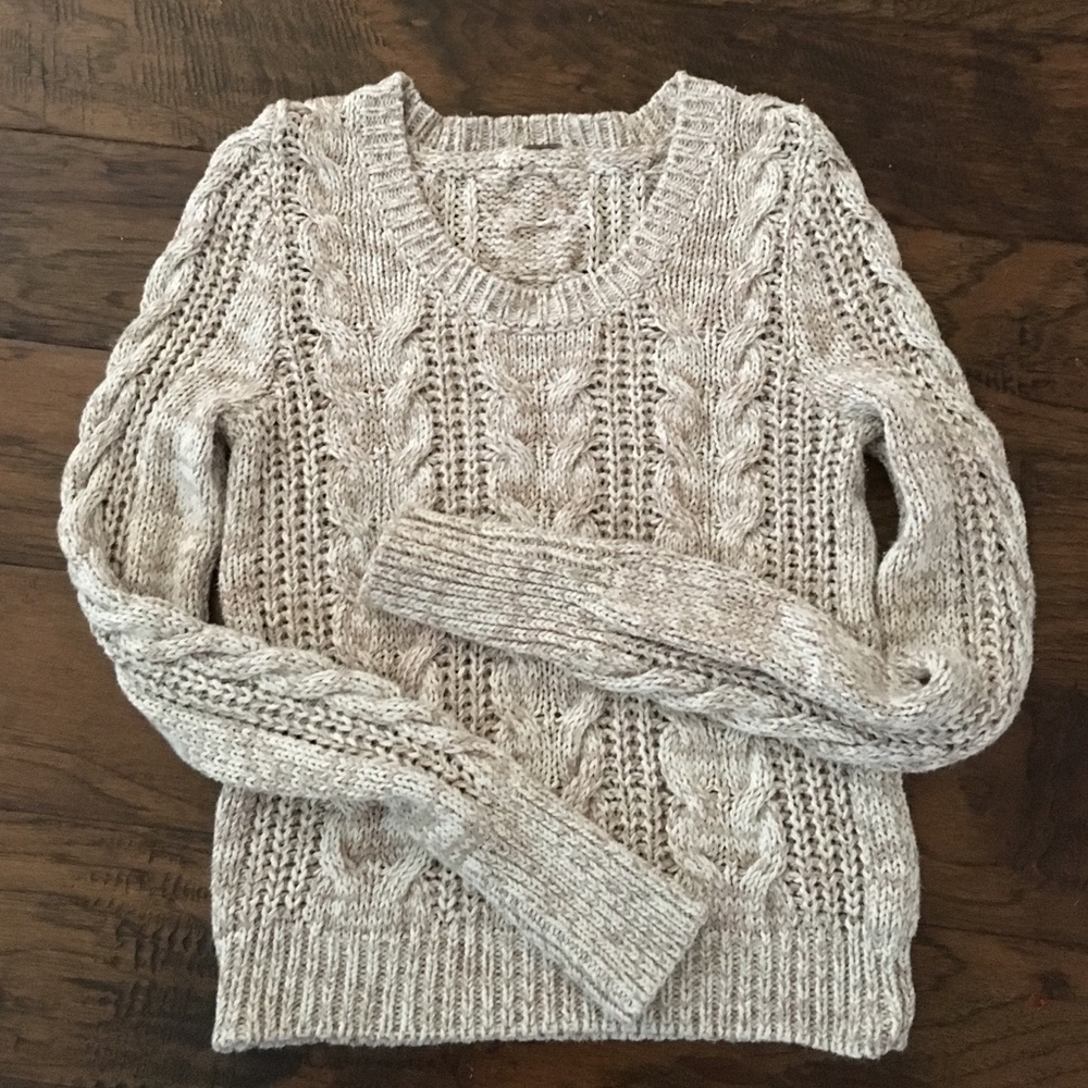 Free people cable knit sweater