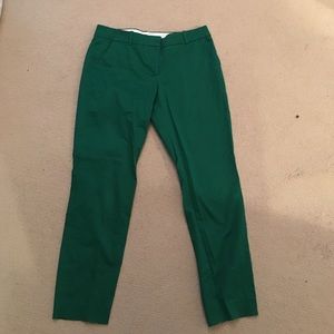 JCREW 8 Tall Green Cafe Capri
