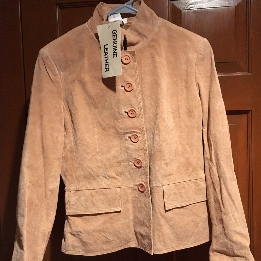 Suede Jacket Beige