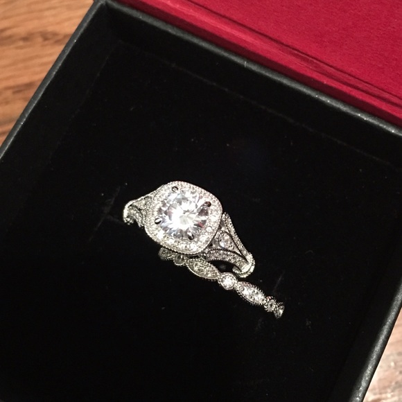 Jewelry - 925 sterling silver engagement wedding ring set