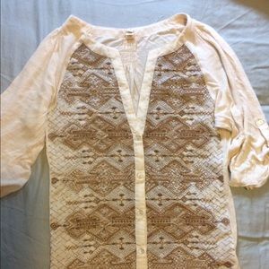 Anthropologie 3/4 sleeve shirt by Tiny