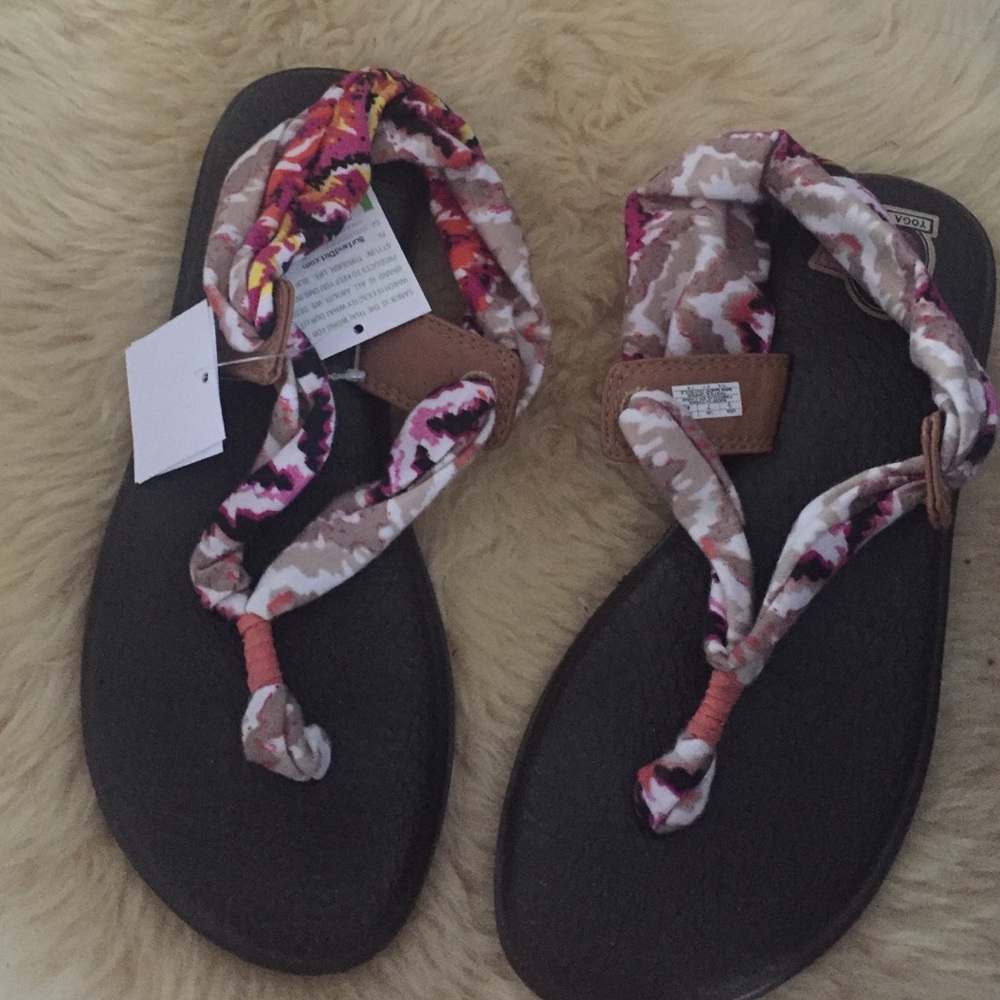 Sanuk yoga sling cloth sandals, pillow soft