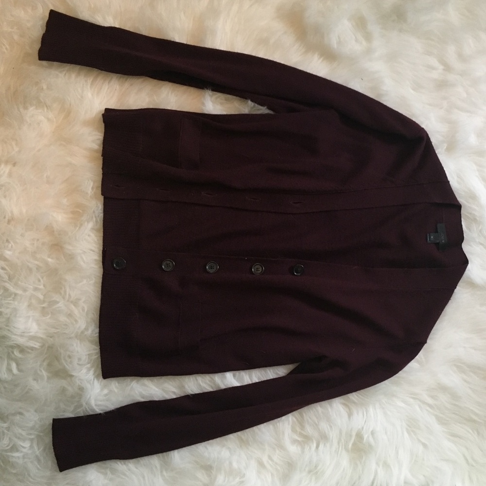 J.Crew Maroon Cardigan