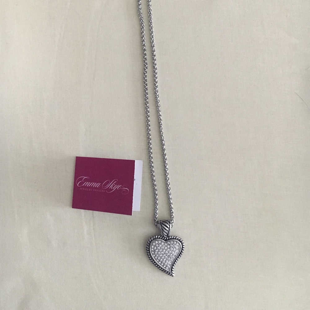 Never Worn Emma Skye Heart Necklace