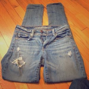 AE Skinny Distressed Jeans