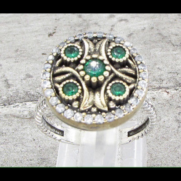 Set of ring and earrings Sterling Silver 925 - Picture 2 of 4