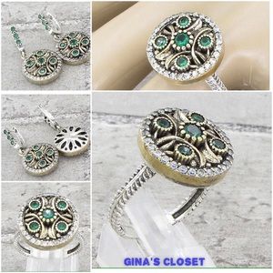 Set of ring and earrings Sterling Silver 925