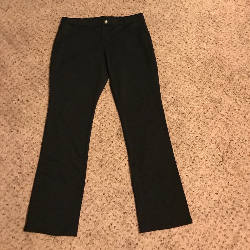 Black jeans (stretch). Boot cut. Size Lg