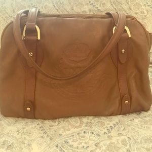Lauren Ralph Lauren satchel cognac. Authentic.