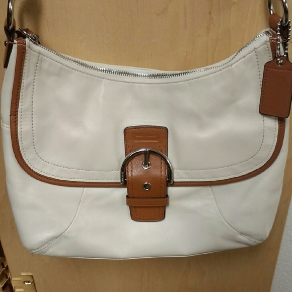 Brown and White Coach Bag - Picture 4 of 4