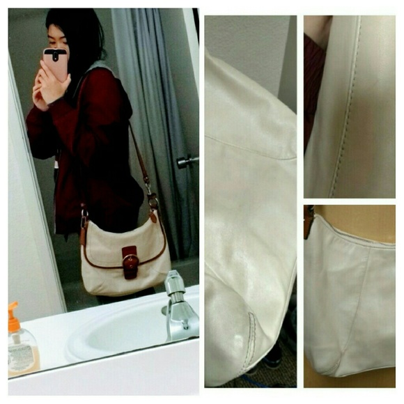 Brown and White Coach Bag - Picture 3 of 4