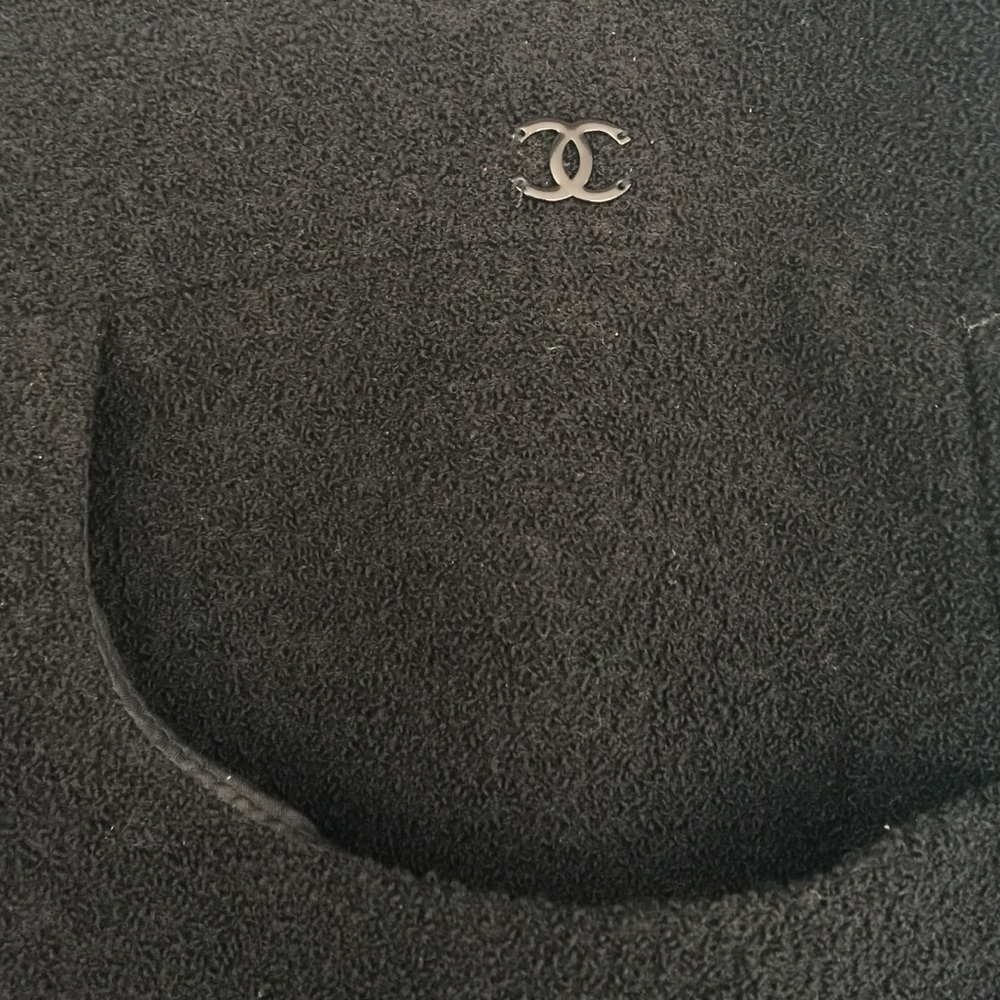 CHANEL Wool Knee Length Skirt