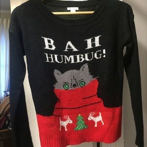Bah Humbug cat sweater