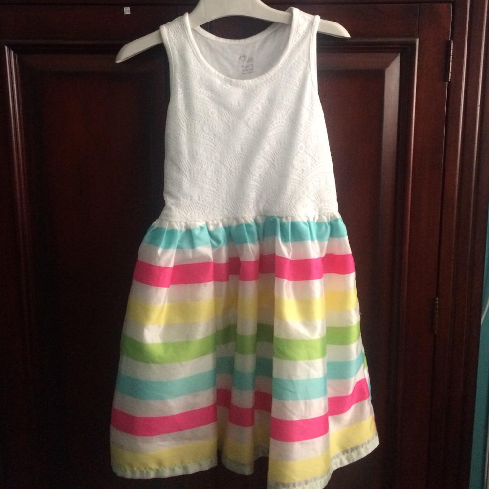 Final price EASTER! Girls colorful dress size 7/8