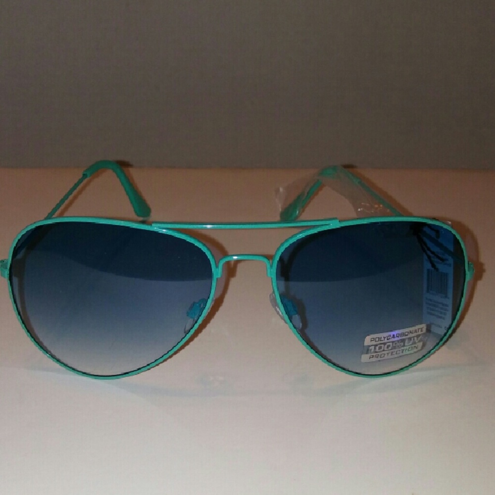 Mens Super TEAL GREEN 63mm Avaitor