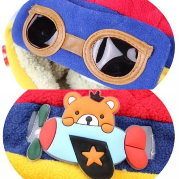 Cute warm aviator beanie with ear flaps. - Picture 4 of 6