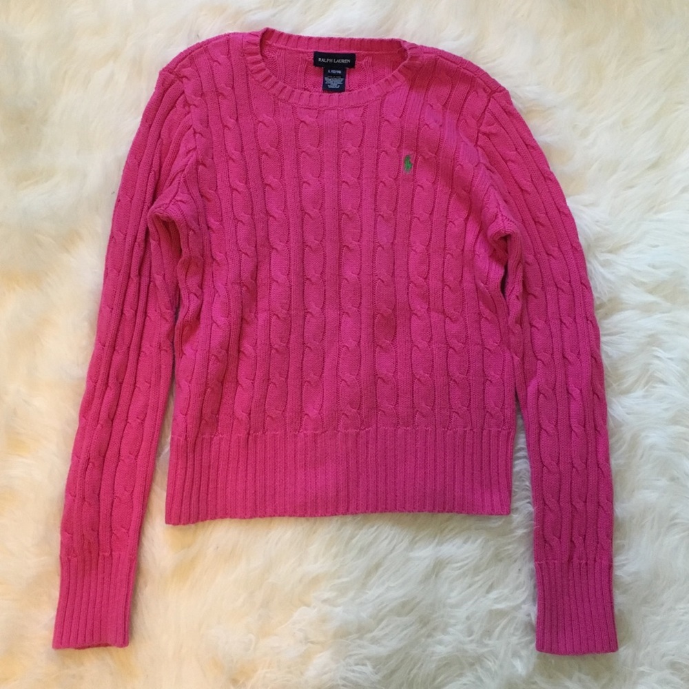 Ralph Lauren Girls Cable Knit Sweater