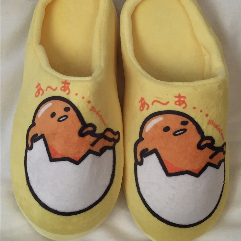 Sanrio Gudetama Plush Slippers