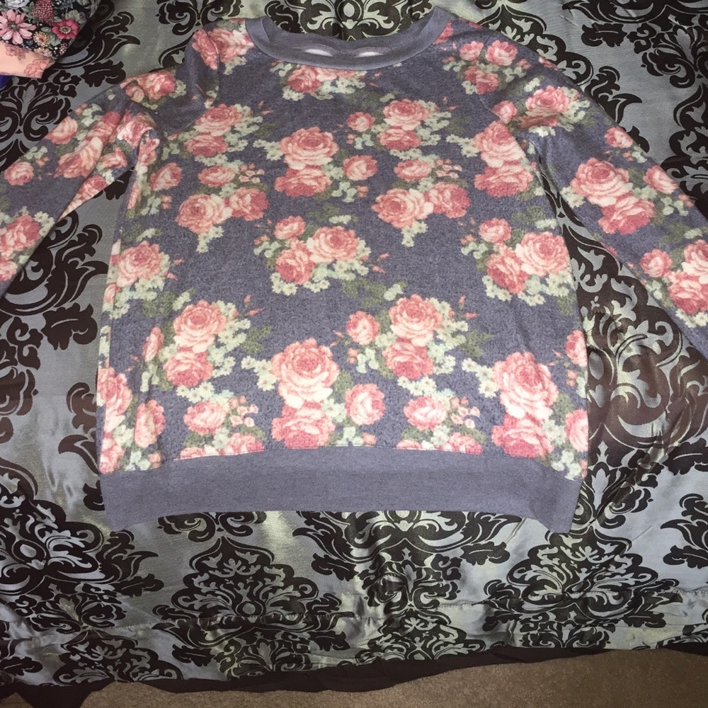 Floral sweater