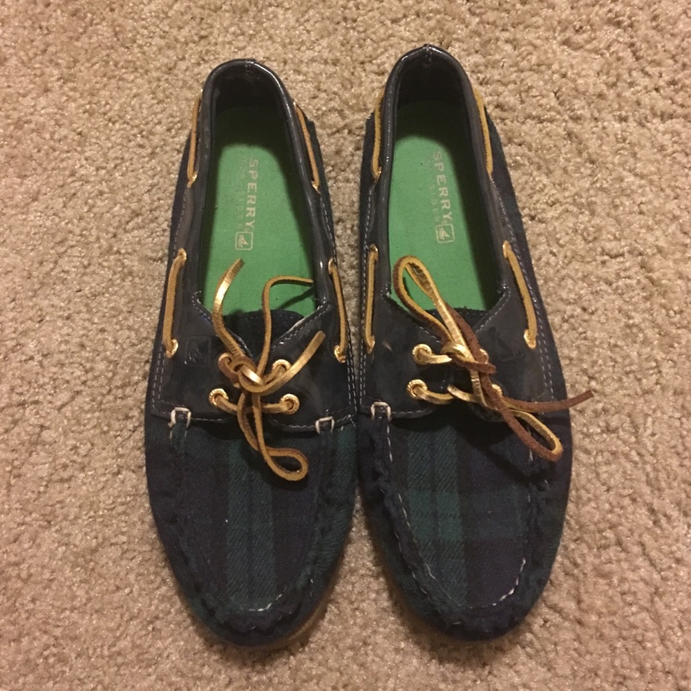Blue Plaid Sperry