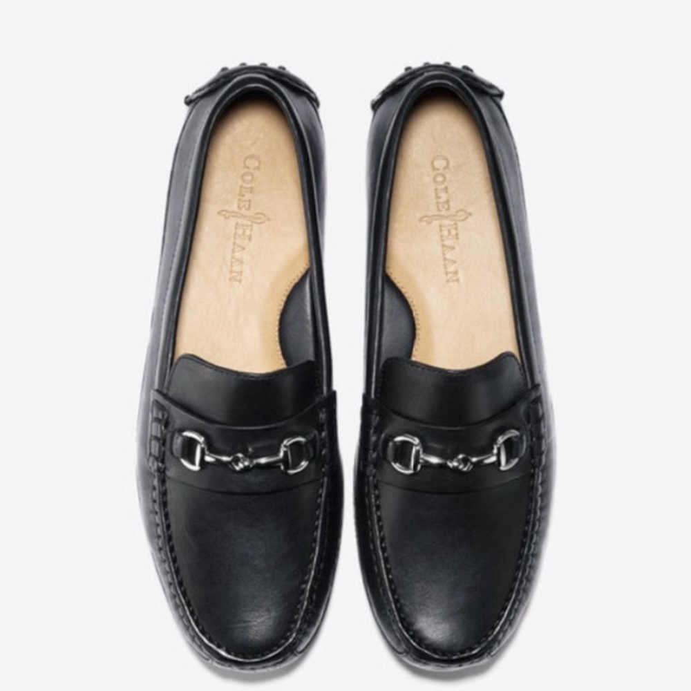 Cole Haan *Brand New* Black Horsebit Drivers
