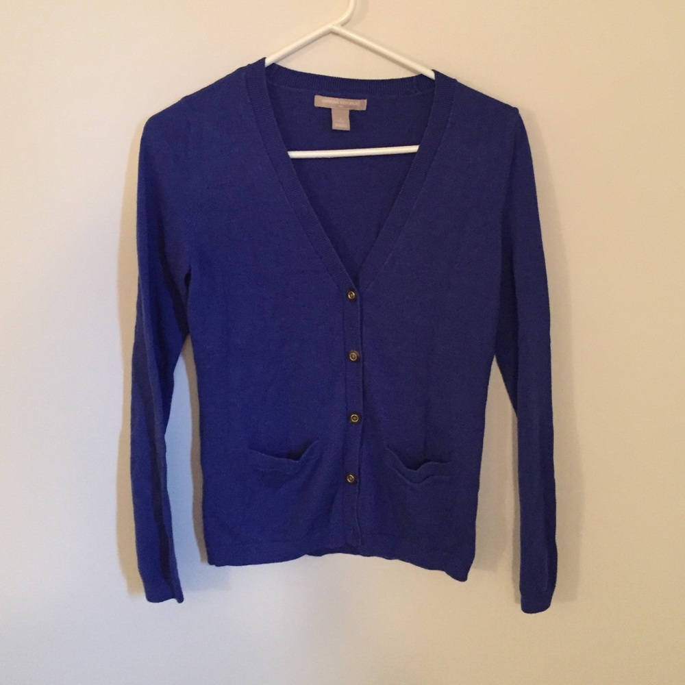 Banana republic blue cardigan