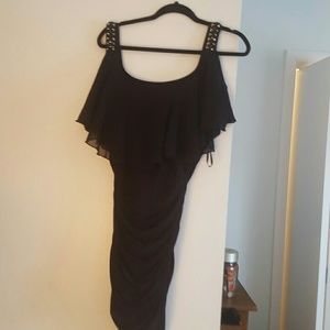 Black slim dress