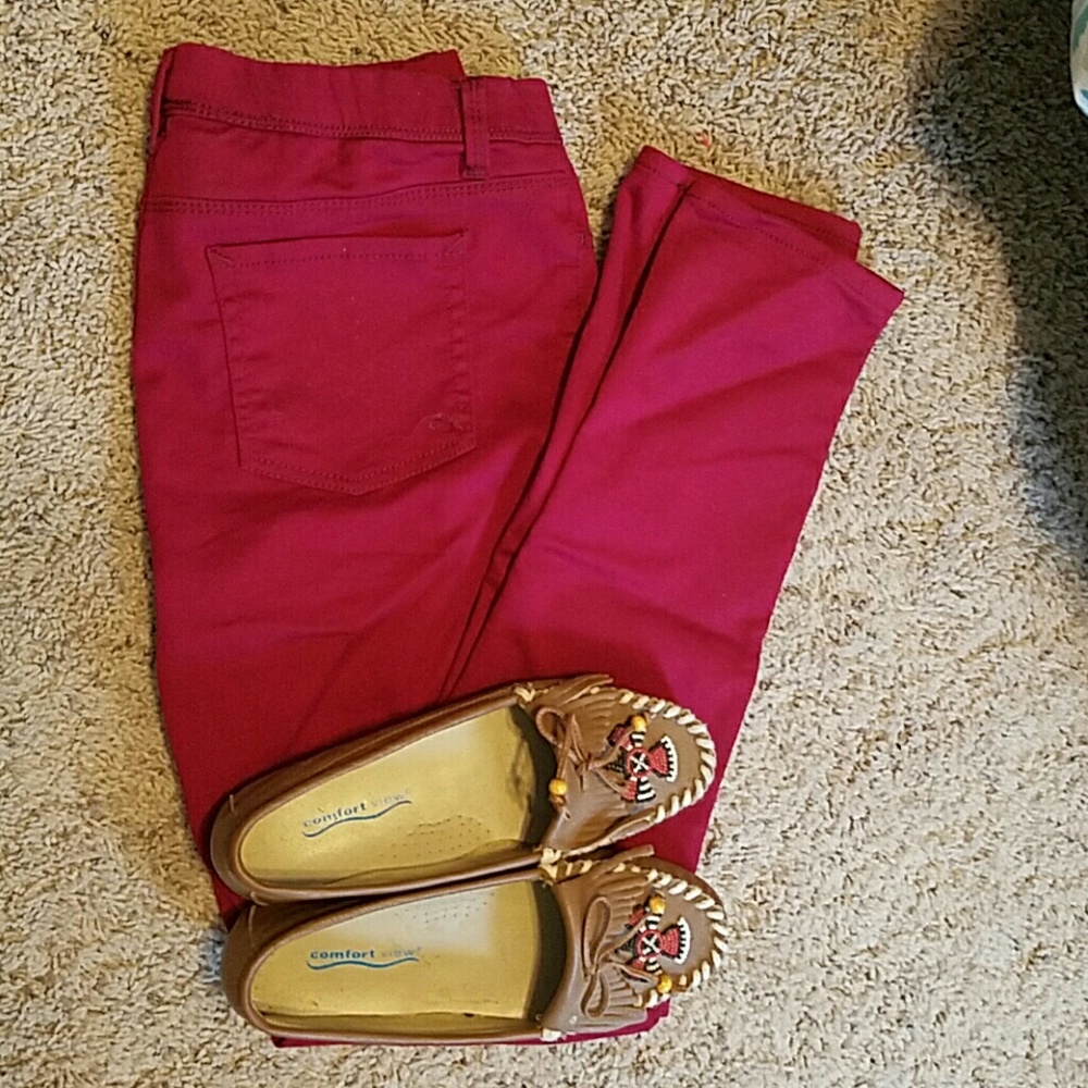 Girls jordache maroon jeggings