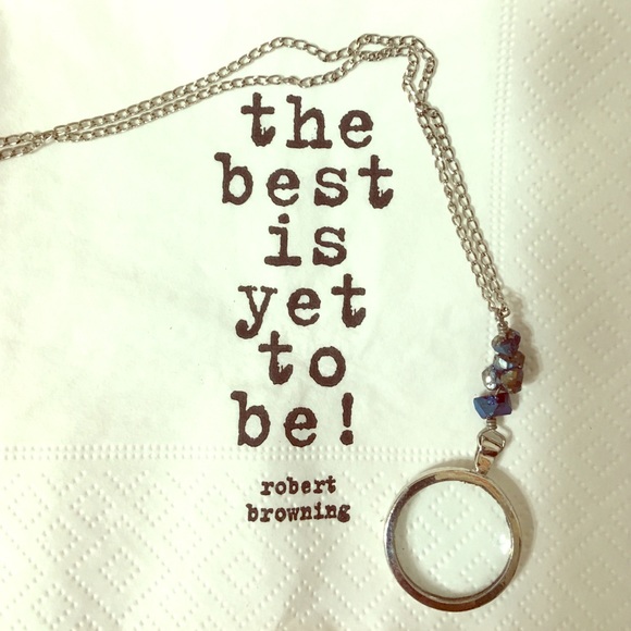 💋Whimsical magnifying glass necklace ⭐️️🌙 - Picture 1 of 4