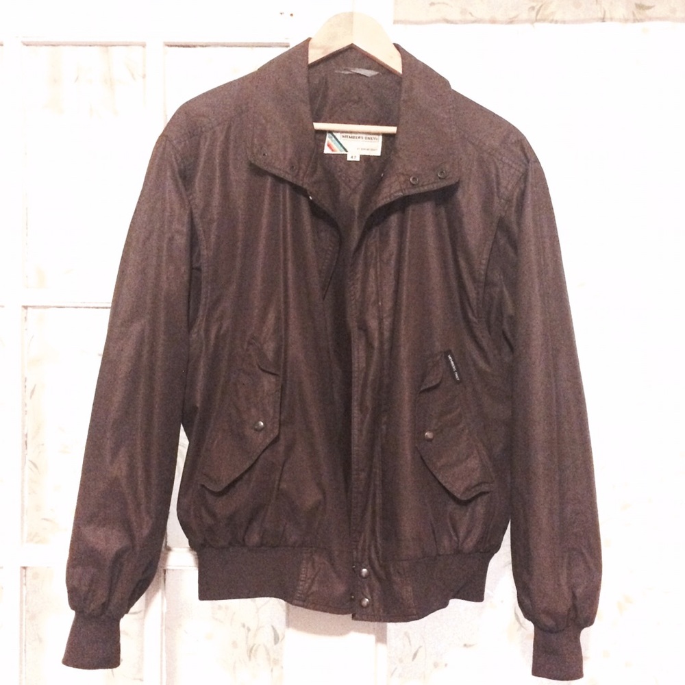 Members Only jacket - Large, brown, beautiful