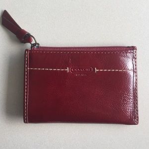 Coach Mini Skinny Red Patent Leather