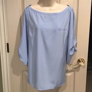 New Your & Co size L blue top with 3/4 sleeve