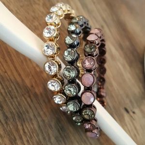 Chico's. Set of 3 magnetic closed bangles.