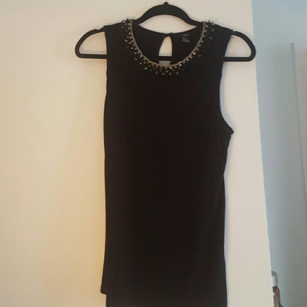 Black tank top