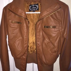FAUX LEATHER JACKET