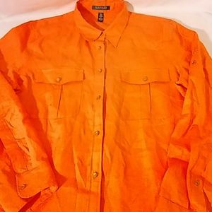 Ralph Lauren Tops - Ralph Lauren Womens XL Linen Long Sleeve Shirt Ralph Lauren Tops - Ralph Lauren Womens XL Linen Long Sleeve Shirt