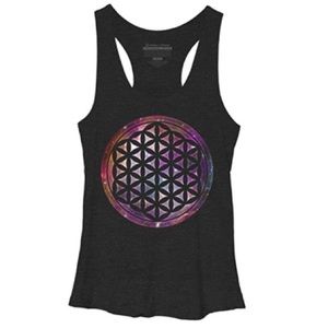 Flower of Life/Galaxy Heather Tank NWOT