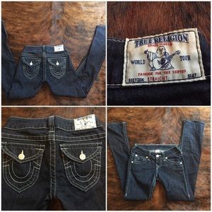 True religion straight jeans size 25