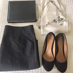 Black Nima Wedge Heels