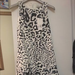 New keepsake dress leopard with ruffle M