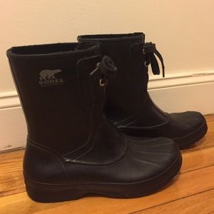 Sorel *Brand New* Black Rain Boots
