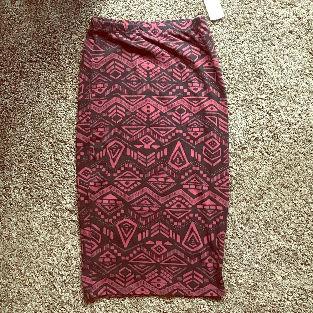 Aztec Print Skirt