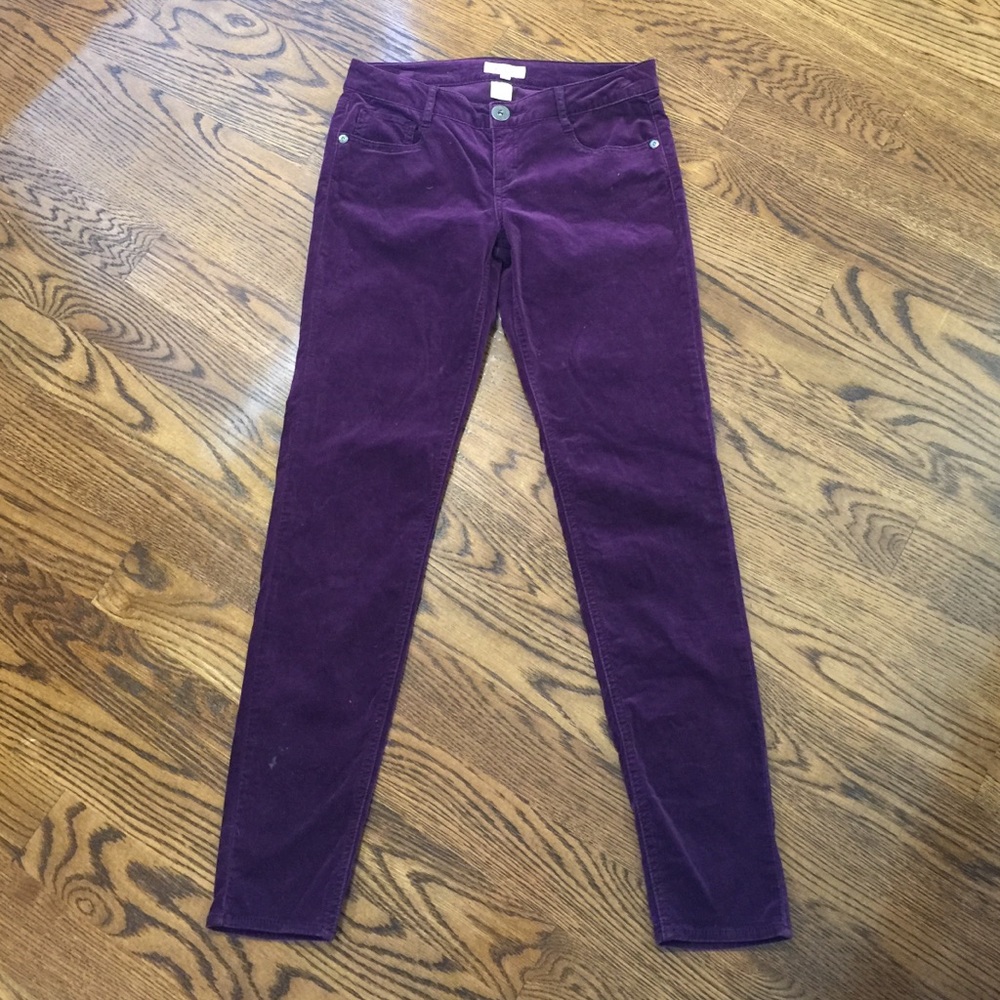 Candies purple velvet skinnies