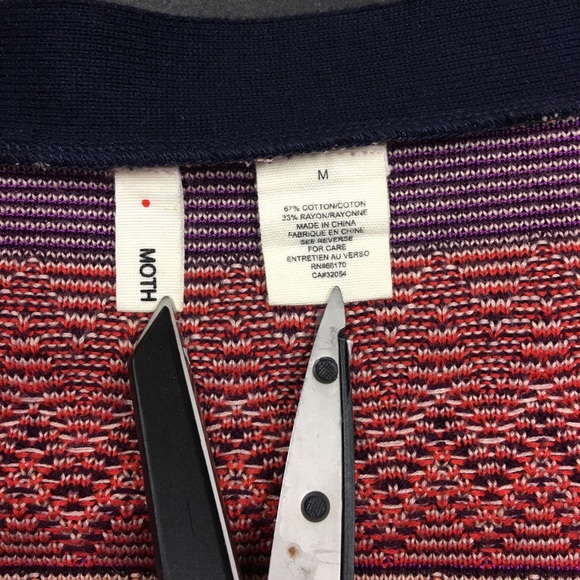 Anthropologie Moth Fiamma Chevron Cardigan - Picture 4 of 8